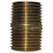 Homeplus+ ATC 1/4 in. MPT X 1/4 in. D MPT Yellow Brass Close Nipple 6JC126310701027 - alternate 1